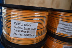 2*0.75mm 2Copper conductordrain wire7*0.16mm copper 200m/drum orange