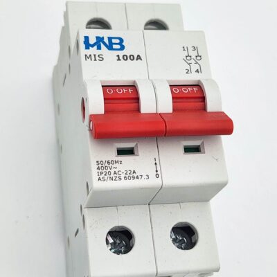 HNB MIS Isolator Main Switch 2-Poles 100A