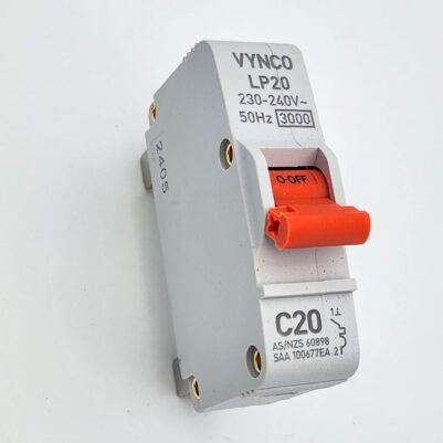 Plugin 20A 1P C-curve 3kA-VYNCO