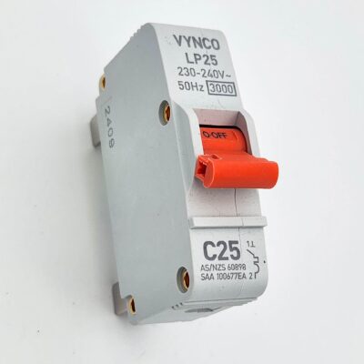 Plugin 25A 1P C-curve 3kA-VUNCO