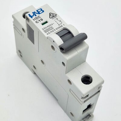 HNB Minature Circuit Breaker 1-Pole 10A C-Curve HBE