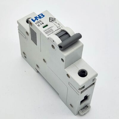 HNB Minature Circuit Breaker 1-Pole 16A C-Curve HBE
