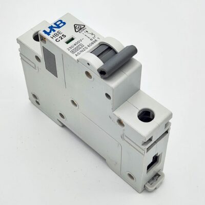HNB Minature Circuit Breaker 1-Pole 25A C-Curve HBE