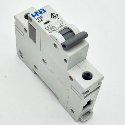 HNB Minature Circuit Breaker 1-Pole 6A C-Curve HBE