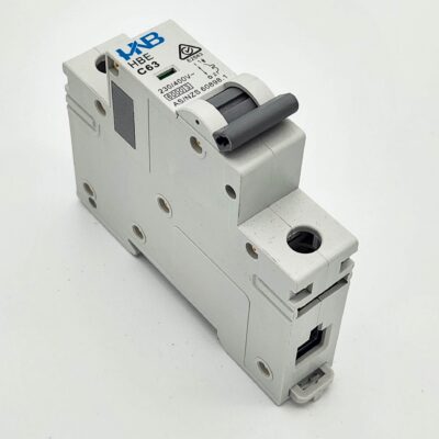 HNB Minature Circuit Breaker 1-Pole 63A C-Curve HBE