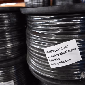 Speaker Cable HV 2.5MM 100m (Black)