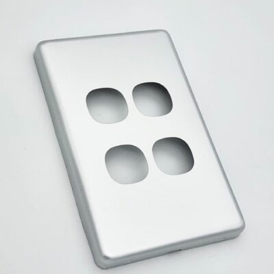 NPE 4-Gang Switch Aluminium Cover