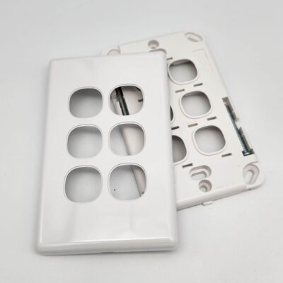 NPE 6-Gang Switch Aluminum Cover