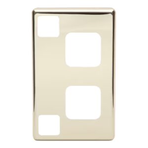Double Outlet 10A H GOLDEN  PLATE -PDL