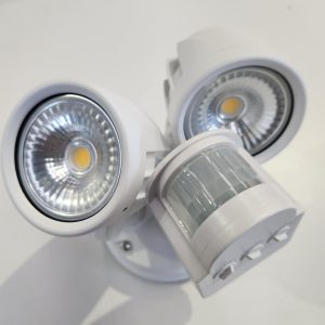 LED IP65 SPOT PIR 2X12W 4000k 1200limens base size:121mm