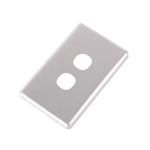 NPE 2-Gang Switch Aluminium Cover