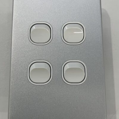 4 Gang Switch 10A 2w Alu NPE