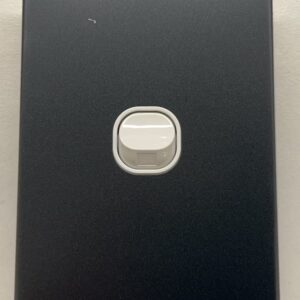1 Gang Switch 10A 2w Alu Black