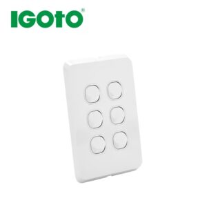 IGOTO 6 Gang Switch 10A Vertical 2 Way – RS312V