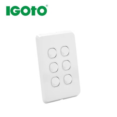IGOTO 6 Gang Switch 10A Vertical 2 Way – RS312V