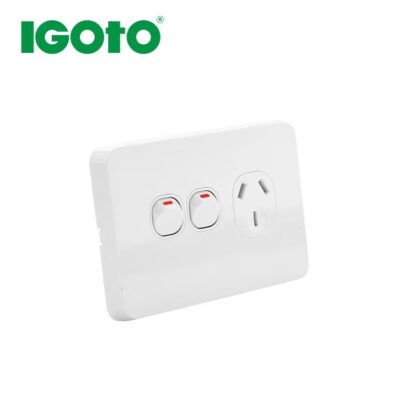 Single PowerPoint H With Extra Switch 10A