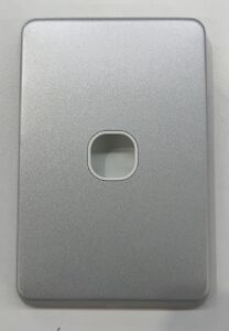 Igoto 1-Gang Aluminium Plate With Frame