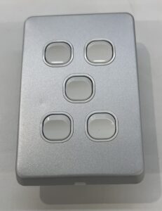 5 Gang Switch 10A 2w Alu