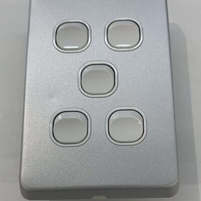 5 Gang Switch 10A 2w Alu
