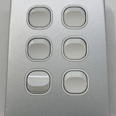 6 Gang Switch 10A 2w Alu