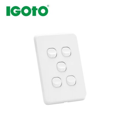5 Gang Switch 10A Verti 2 Way