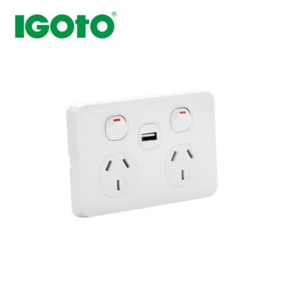 Double PowerPoint H 10A USB 2A