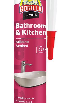 Gorilla Bathroom & Kitchen Silicone Sealant 300ml – White